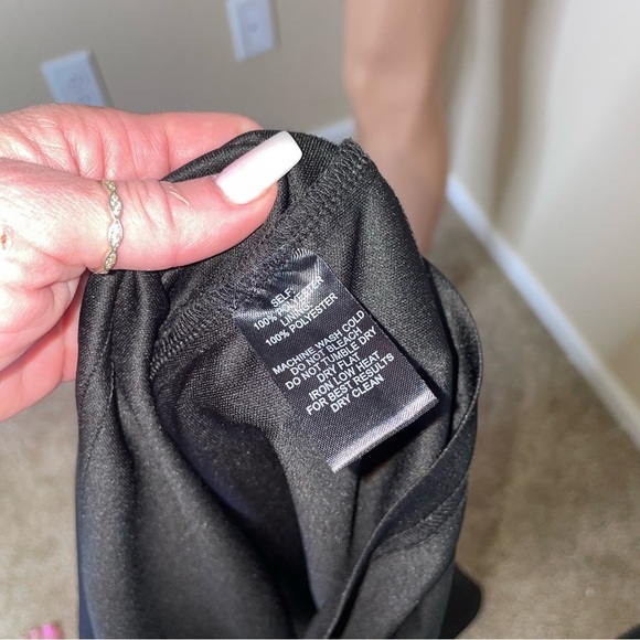 LuLu's shift sheath dress black flutter sleeves boxy mini lightweight SZ S - Picture 11 of 11